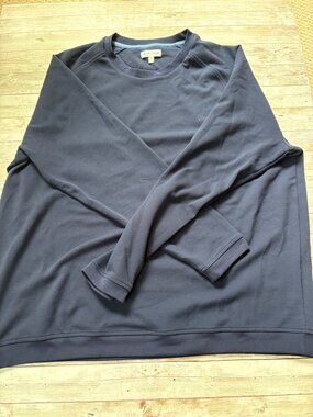 Peter Millar Cradle Pique Performance Crewneck - Navy - XXL